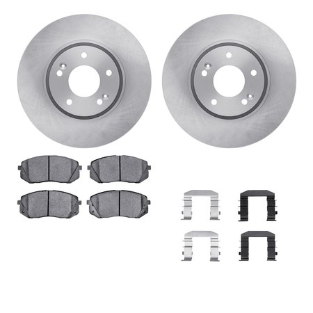 DYNAMIC FRICTION CO 6512-21167, Rotors with 5000 Advanced Brake Pads includes Hardware 6512-21167